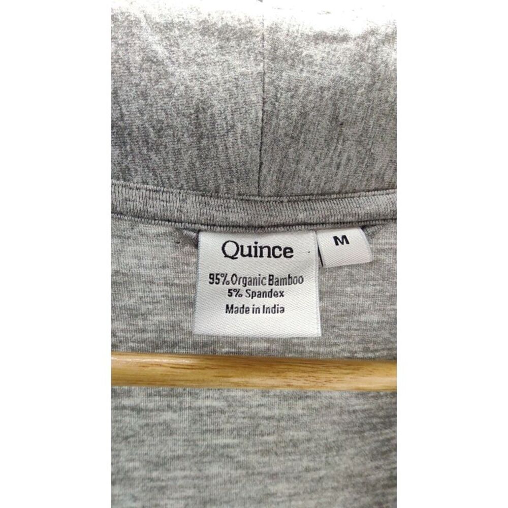 Quince Gray Basic Sleeved Dress M - Picture 3 of 3